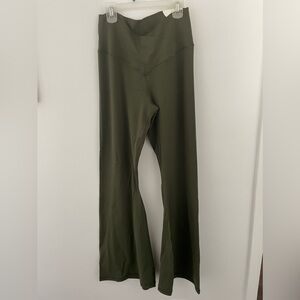 Aerie Offline Olive Green Flared Leggings
